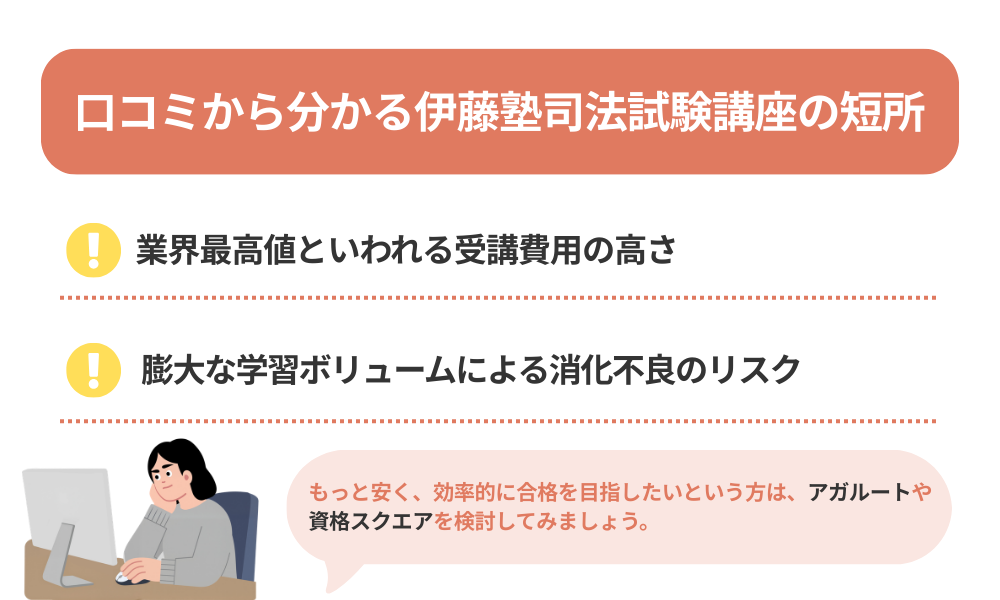 伊藤塾 司法試験の評判・口コミから分かるデメリットを解説する画像