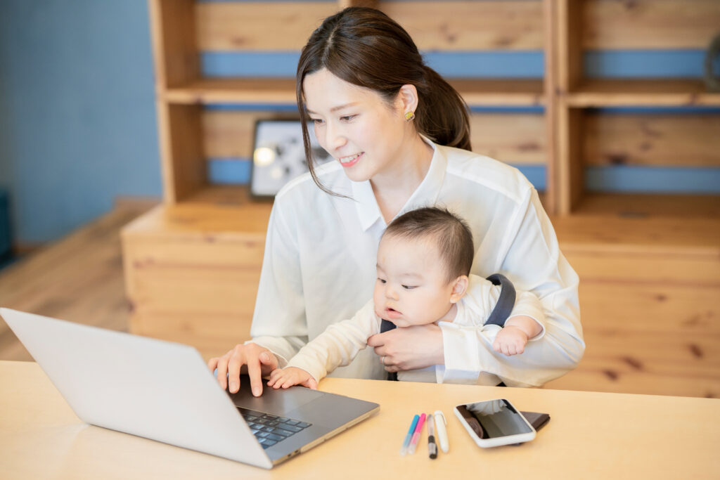 家事や子育てのスキマ時間に無理なく作業できる